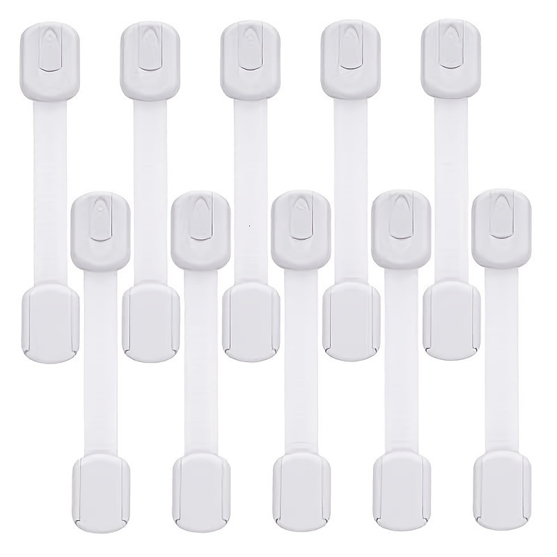Baby Locks Latches# 10pcs Kids Cabinet Lock Child Safety Proof Security Protector Drawer Cabinets Toilet Fridge More Easy Installation No Drilling 230