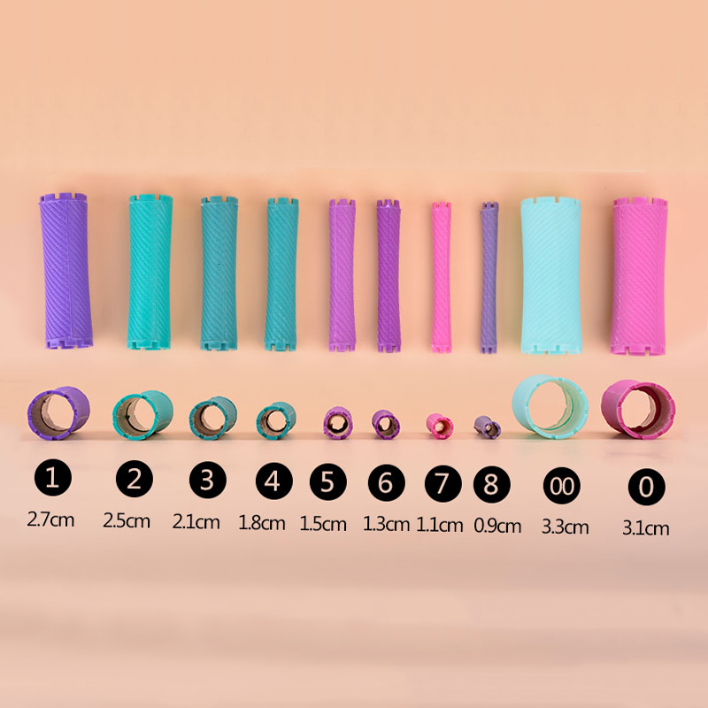 Hair Rollers Hair Rollers Rubber Band Beauty Kit Hair Rollers Curlers Hairdressing Cold Perm Rod Fluffy Wavy Hair Maker Curling UN855 230505