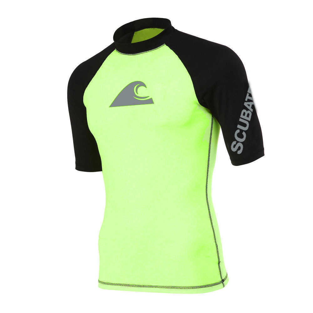 Wetsuits Drysuits Men's New Fashion Split Beach Swimwear Long Sleeve TShirt UV Protection Rash Protection Short Sleeve Sunscreen Surf Top 2022 J2