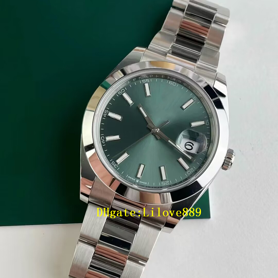 2023 QC Check Men Wristwatch Platinum Mint Green 126300 Watch 41mm Men's Automatic Watch Automatic Mechanical 3235 Men's Watches Waterproof Wristwatches, Polishing cloth
2023 QC Check Men Wristwatch Platinum Mint Green 126300 Watch 41mm Men's Automatic Watch Automatic Mechanical 3235 Men's Watches Waterproof Wristwatches, Polishing cloth