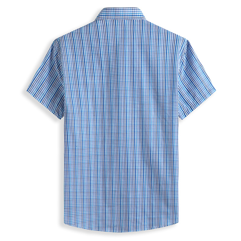 Men's Casual Shirts 5XL 6XL 7XL 8XL 10XL Men's Plus Size Shirts Fashion Casual Classic Style 100% Cotton Comfortable Plaid Short Sleeve Shir