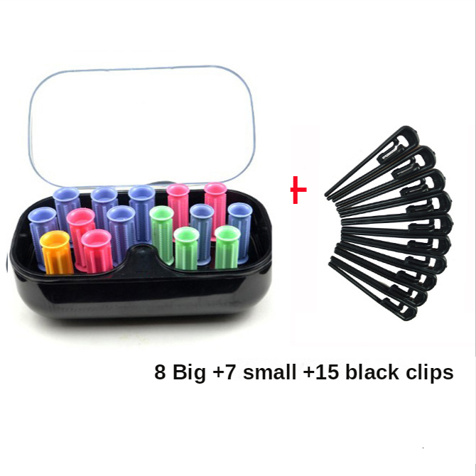 Hair Rollers 15pcs Electrci Hair Perm Rods Hair Curler Roller 30mm with 15 Pink Hair Clips Clamp 110-220V Hair Curlers Rollers Styling Tool 230505