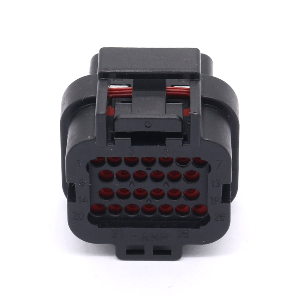 3-1437290-7 Motec 26 Pin AMP Superseal 1.0 Black Female Waterproof Wire Connector For Automotive