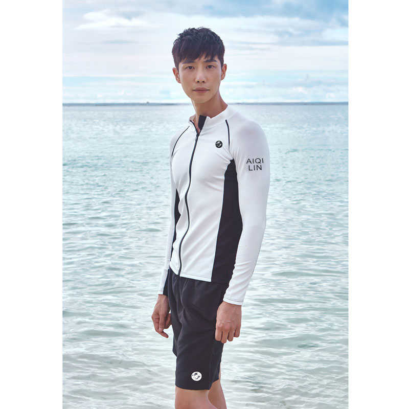 Wetsuits Drysuits Men's Women's Rash Guard Set Tops Bottoms Long Sleeve Swimsuit Swim Zip Shirts Trunks UV Sun Protection Surf Quick Dry Sui