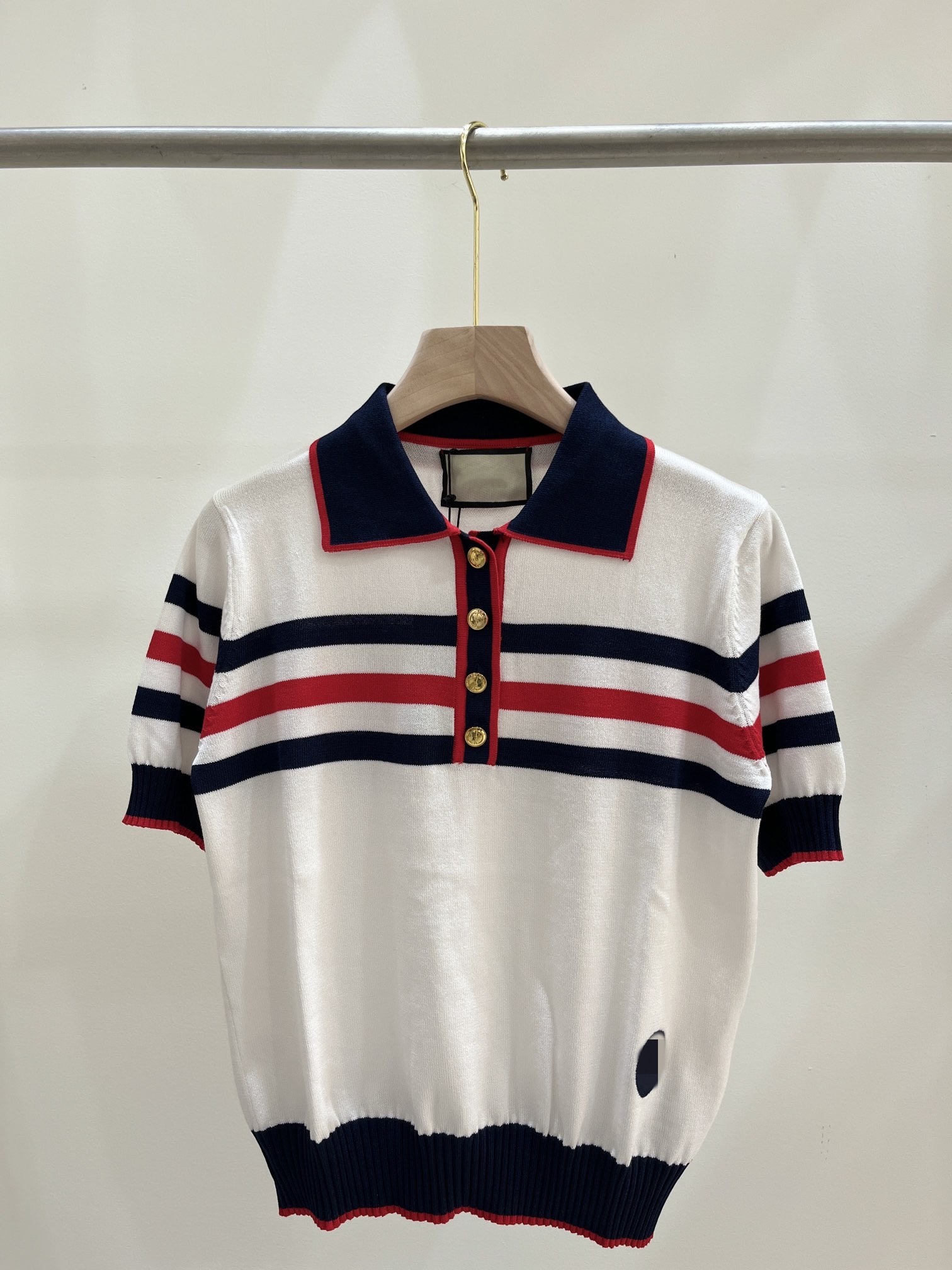 Women's Knits Tees 2023 New Summer Autumn Milan Runway Sweaters Lapel Neck Short Sleeve High End Jacquard Pullover Designer Tops 0505-1, Multi
Women's Knits Tees 2023 New Summer Autumn Milan Runway Sweaters Lapel Neck Short Sleeve High End Jacquard Pullover Designer Tops 0505-1, Multi