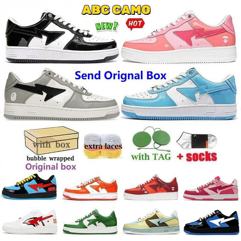 With Box Running Shoes Bapestas Running Shoes Sneakers Trainers Fashion Designer Pink Patent Leather Black White Color Combo Grey For Men Women Pastel Pack Abc Camo, A53 black suede
With Box Running Shoes Bapestas Running Shoes Sneakers Trainers Fashion Designer Pink Patent Leather Black White Color Combo Grey For Men Women Pastel Pack Abc Camo, A53 black suede