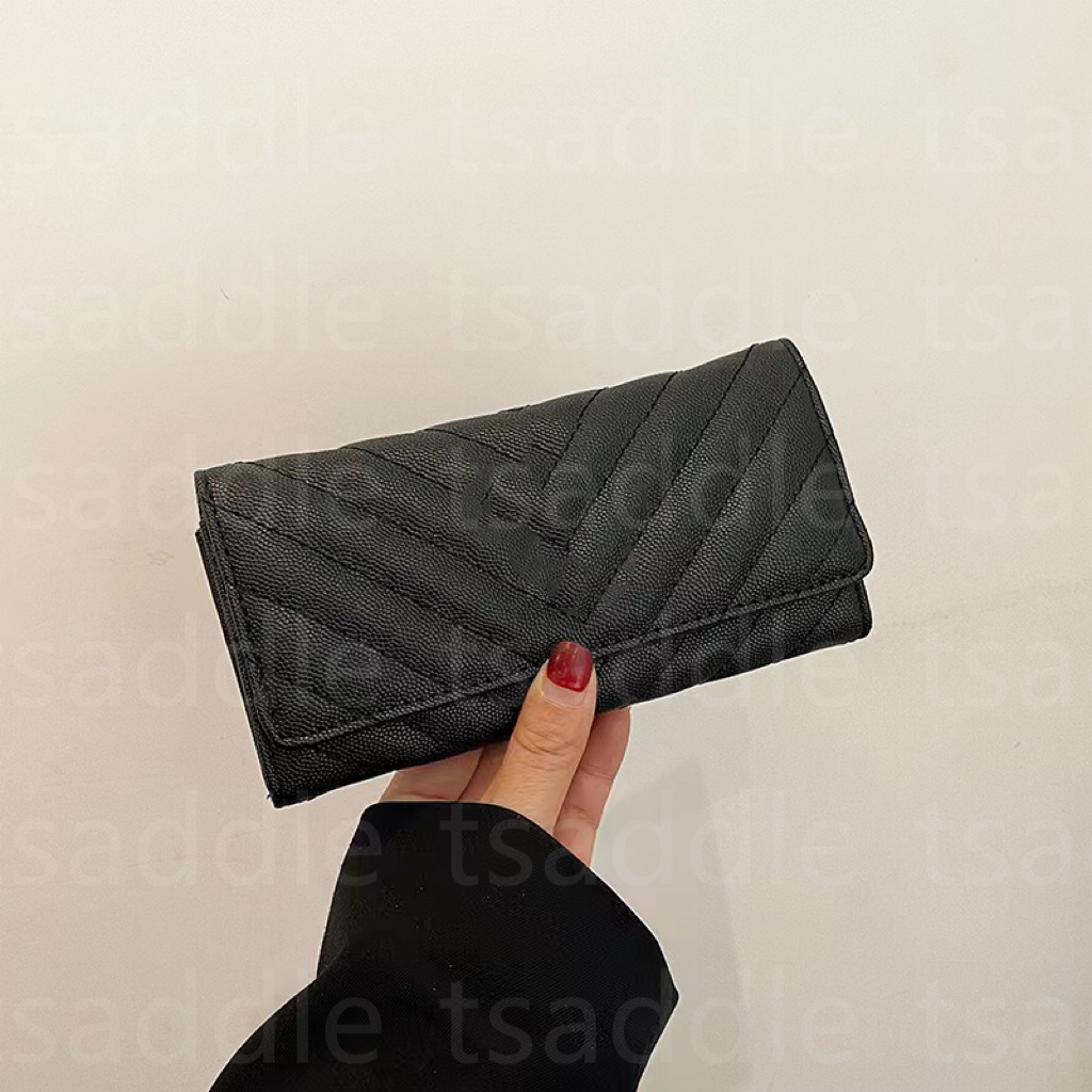 Luxurys High-end Designers Wallets Cardholder Luxury Crossbody Letter Cardholder Ladies Coin Purses Flap Wallet Plain Purse Envelope Bags Casual with box