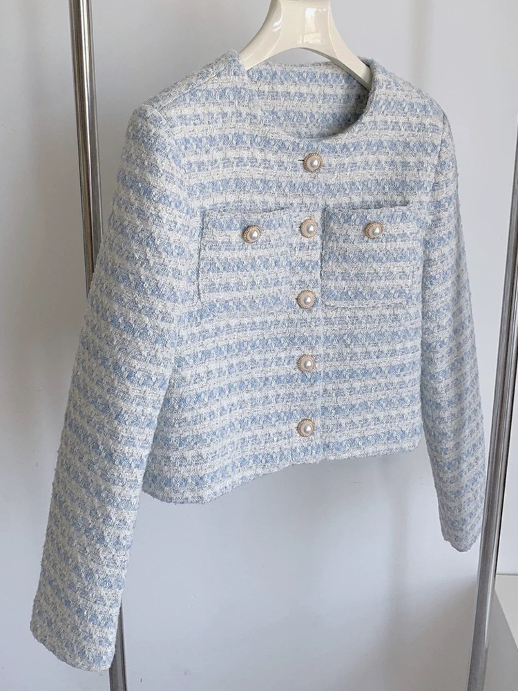 Women's Jackets Autumn Winter Clothes High Quality Casual Tweed Jacket Women Coats Casacos Vintage Outwear Tops Chaquetas Mujer Veste Femme 23050