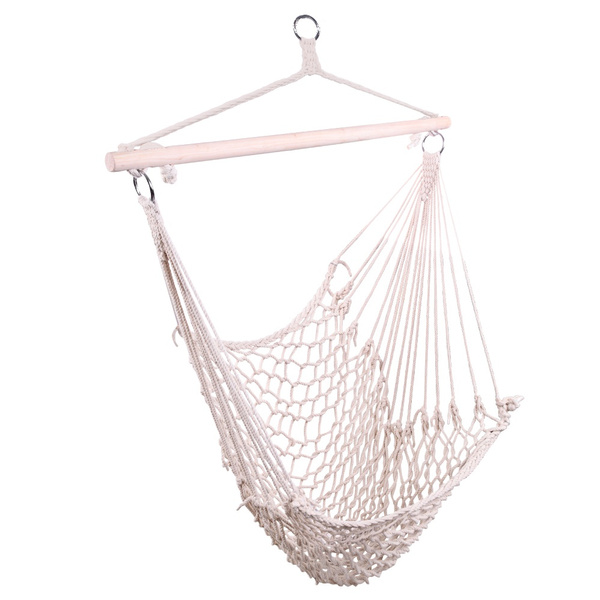 Cotton Hanging Rope Air Sky Chair Swing Beige we Cannot Ship To POBOx