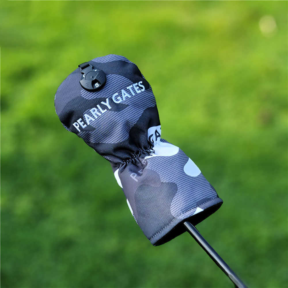 Other Golf Products Golf Headcover Golf Wood Head Cover for Driver(460cc)FairwayHybrid(UT) Woods Smile Pattern Camouflage Waterproof Golf Covers J2305