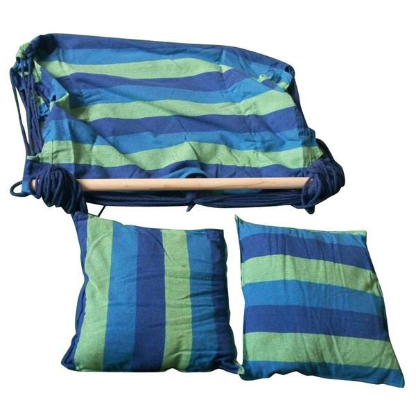 Hammock Hanging Rope Chair Porch Swing Seat Patio Camping Blue