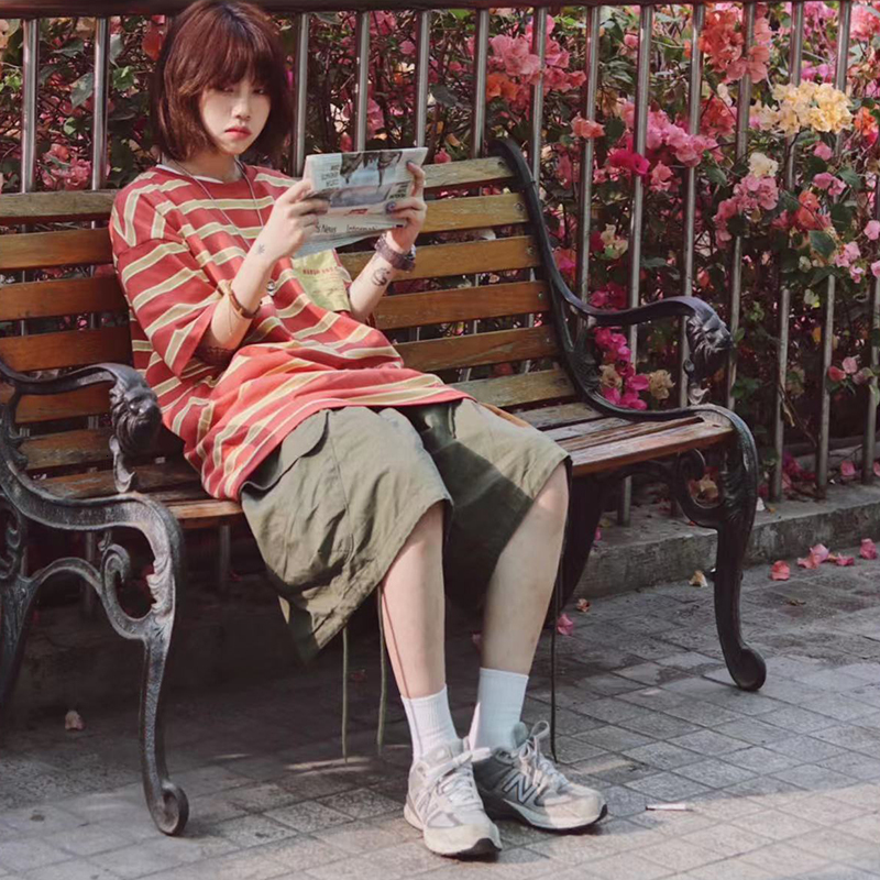 Women's Shorts Zoki Japanese Streetwear Loose Wide Leg Short Summer Vintage Bf Big Pocket Fashion Casual All Match Cargo 230505