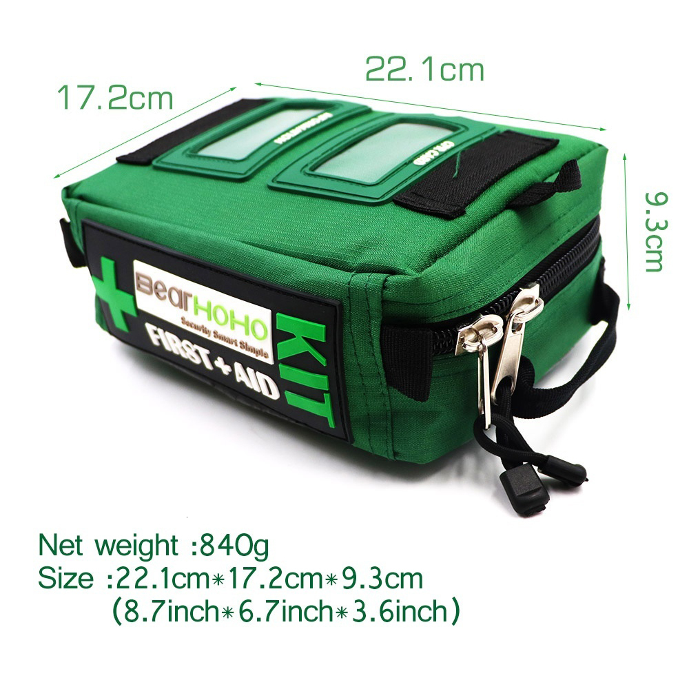 Outdoor Bags 165 Piece Emergency Rescue First Aid Kit Bag for Workplace Outdoors Car Luggage Adventure Trips Hiking Survival Kits 230505