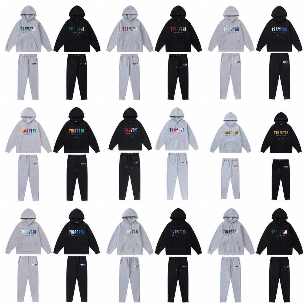 Designer Clothing Mens Sweatshirts Hoodie American Fashion Brand Trapstar Rainbow Towel Embroidered Hooded Plush Sweater Pants Casual Loose Fitting Set for Men Wo, Shipping fee
Designer Clothing Mens Sweatshirts Hoodie American Fashion Brand Trapstar Rainbow Towel Embroidered Hooded Plush Sweater Pants Casual Loose Fitting Set for Men Wo, Shipping fee