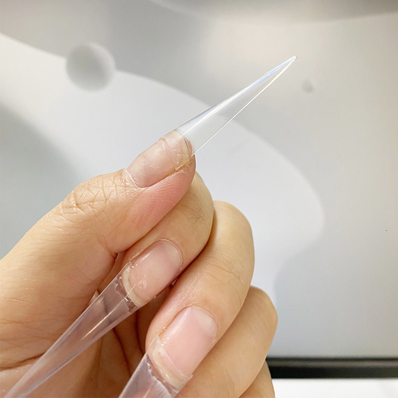 Nail Practice Display 500pcs XXL Long Sharp Stiletto False Tips for Manicure Half Cover No C Cruve Quick Building Mold 230505