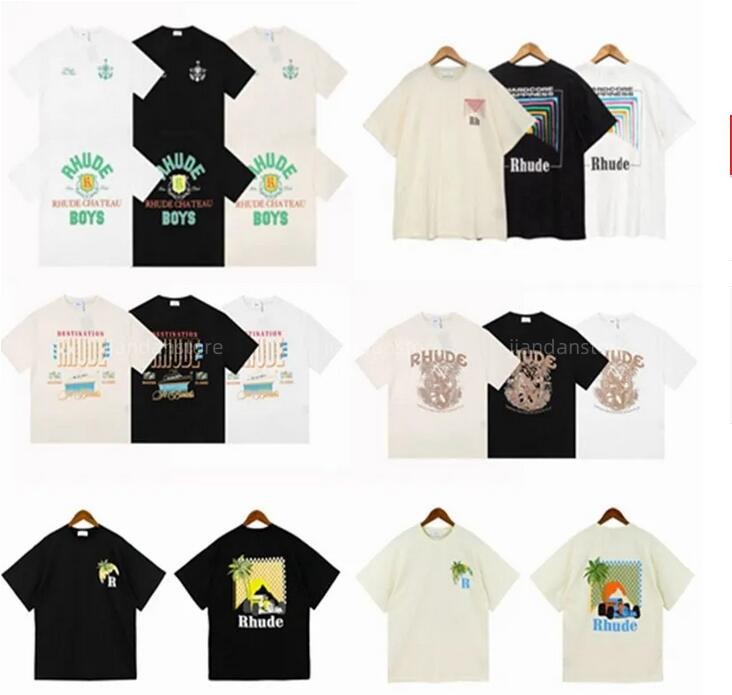Designer Rhude T shirt for sale RHUDE trend in Europe and America niche design sense logo letter printing high street loose round neck short sleeved men wom, Cus5
Designer Rhude T shirt for sale RHUDE trend in Europe and America niche design sense logo letter printing high street loose round neck short sleeved men wom, Cus5