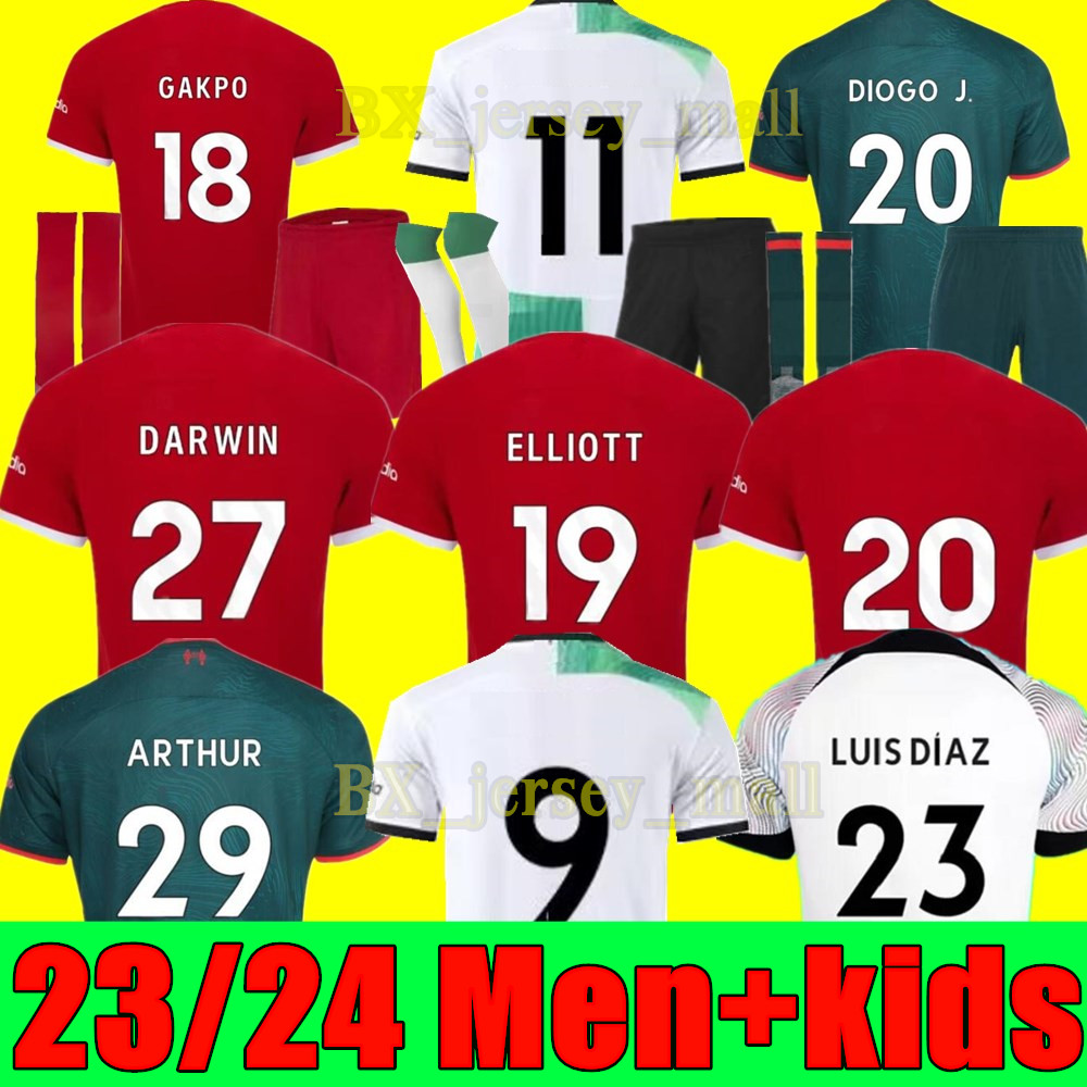 New 23 24 soccer jerseys season home away 3rd DARWIN 2023 2024 Mohamed Diogo Luis DIaz Alexander Arnold football kit tops shirts men kids uniform CARVALHO ELLIOTT, 22/23 adult 3rd+league patch
New 23 24 soccer jerseys season home away 3rd DARWIN 2023 2024 Mohamed Diogo Luis DIaz Alexander Arnold football kit tops shirts men kids uniform CARVALHO ELLIOTT, 22/23 adult 3rd+league patch