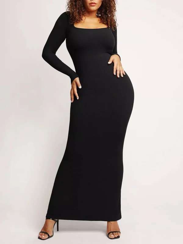 Women' Swimwear 2023 Women' Square Neck Long Sleeve Maxi Dress Soft Lounge Ribbed Bodycon Dresses For WomenSolid Large U-neck Slim, Black
Women' Swimwear 2023 Women' Square Neck Long Sleeve Maxi Dress Soft Lounge Ribbed Bodycon Dresses For WomenSolid Large U-neck Slim, Black