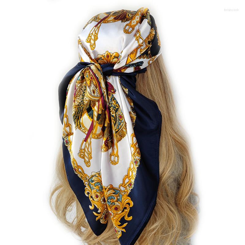 Scarves Silk Women Summer Fashion Designer Head/Hair Scarf 90 90cm Hijab Bandana Cheveux Foulard Femme 90X90CM
Scarves Silk Women Summer Fashion Designer Head/Hair Scarf 90 90cm Hijab Bandana Cheveux Foulard Femme 90X90CM