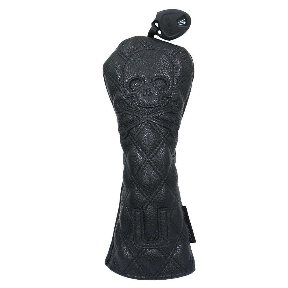 Other Golf Products Golf Headcover Skull Driver Fairway Hybird Wood Head Cover Set PU Leather Waterproof Soft Durable Golf Woods Club Accessories J230