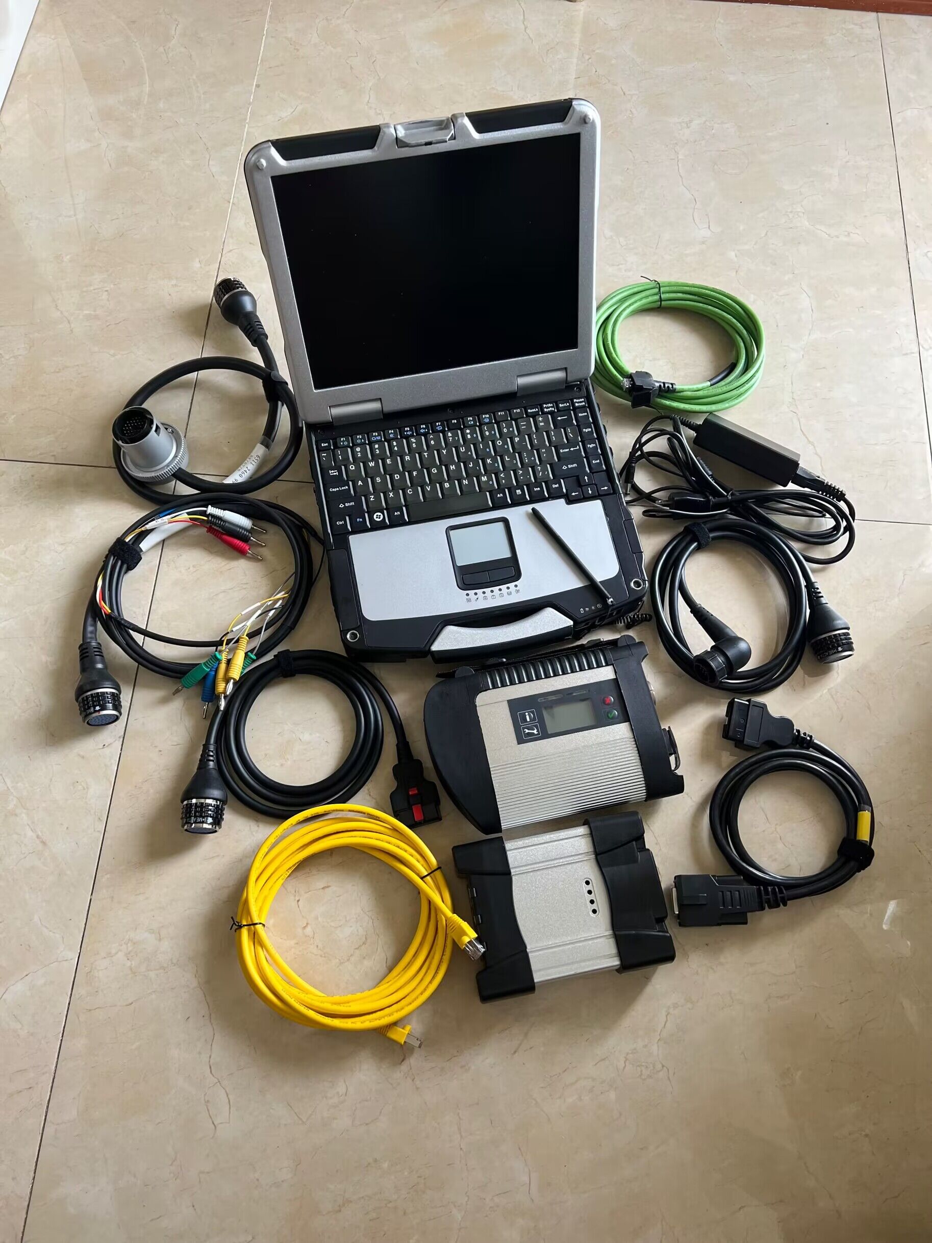 2in1 Diagnostic Tool For BMW ICOM Next+ for Benz SD Connect C4 + 2tb hdd ssd SWs Installed Well CF31 Toughbook Ready Use