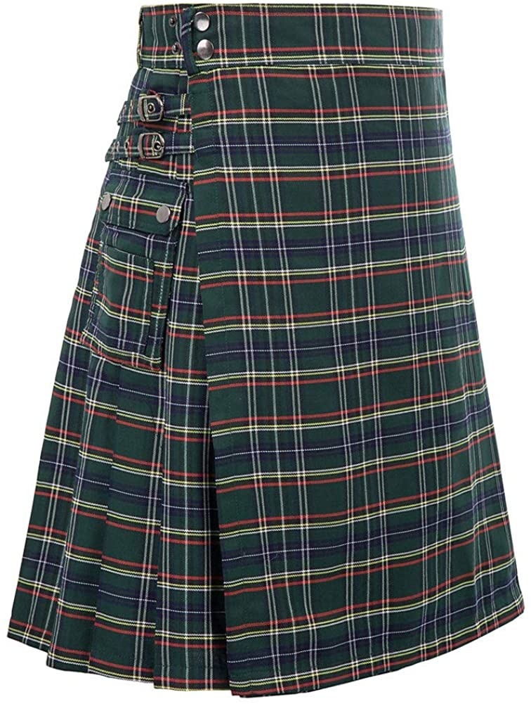 Skirts Mens Scottish Traditional Highland Tartan Kilt skirt maxi skirt skirts for women skirts womens punk skirt 230506