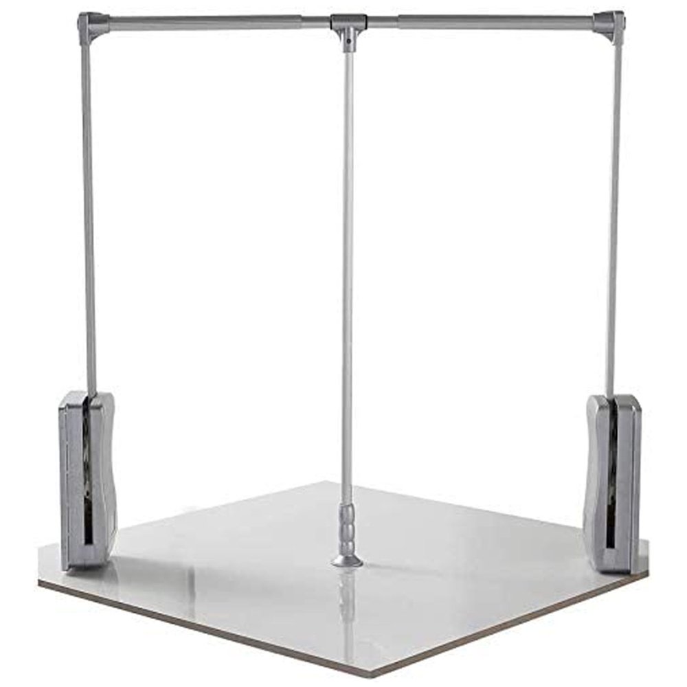 Retractable Pull Down Closet Rods - Adjustable Size 35-48 Inch Wardrobe Rail Lift Collapsible Closet Rod - Silver
Retractable Pull Down Closet Rods - Adjustable Size 35-48 Inch Wardrobe Rail Lift Collapsible Closet Rod - Silver