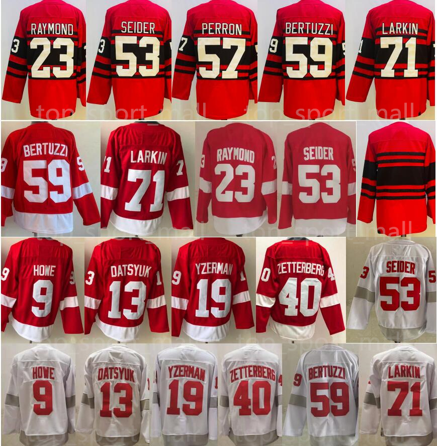 Reverse Retro Hockey 23 Lucas Raymond Jersey 53 Moritz Seider 59 Tyler Bertuzzi 71 Dylan Larkin 9 Gordie Howe 19 Steve Yzerman 13 Pavel Datsyuk 40 Henrik Zetterberg Man, White
Reverse Retro Hockey 23 Lucas Raymond Jersey 53 Moritz Seider 59 Tyler Bertuzzi 71 Dylan Larkin 9 Gordie Howe 19 Steve Yzerman 13 Pavel Datsyuk 40 Henrik Zetterberg Man, White