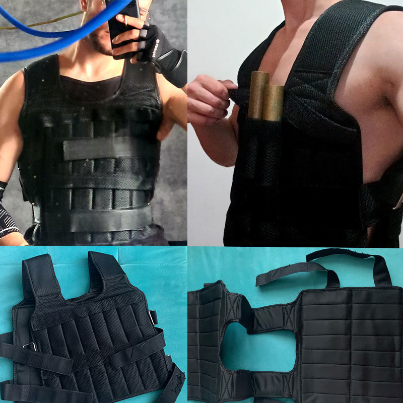 Integrated Fitness Equip Exercise Loading Weighted Vest Boxing Running Sling Weight Training Workout Adjustable Waistcoat Jacket Sand Clothing 230505