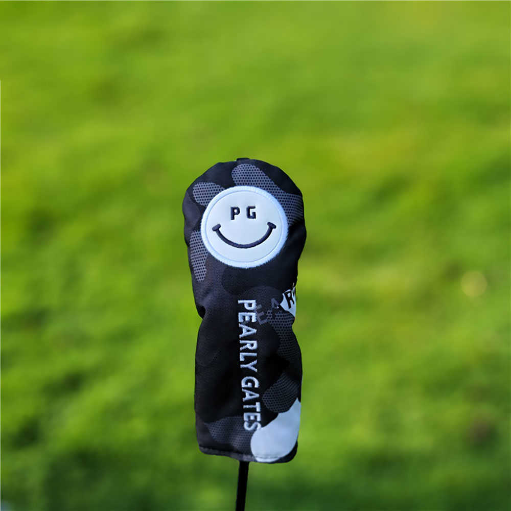 Other Golf Products Golf Headcover Golf Wood Head Cover for Driver(460cc)FairwayHybrid(UT) Woods Smile Pattern Camouflage Waterproof Golf Covers J2305