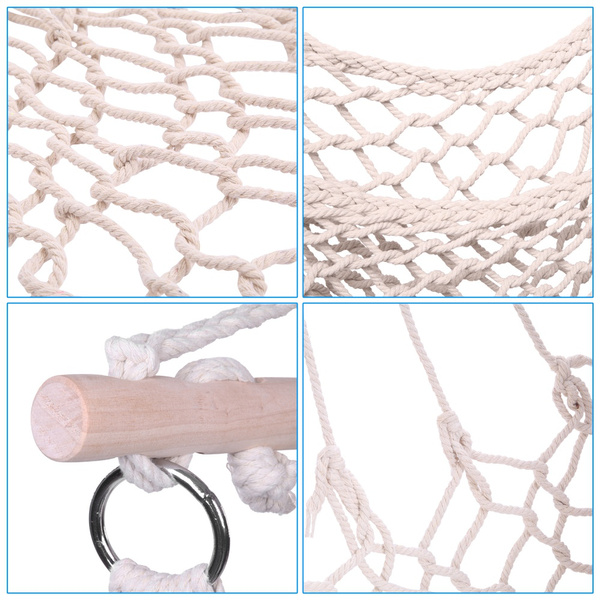 Cotton Hanging Rope Air Sky Chair Swing Beige we Cannot Ship To POBOx