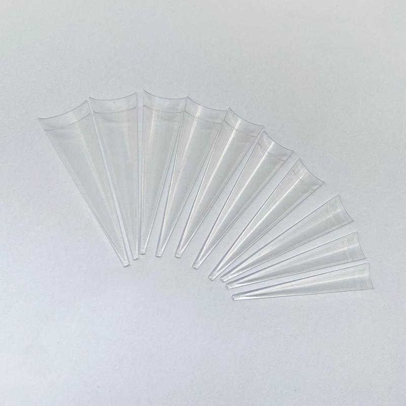 Nail Practice Display 500pcs XXL Long Sharp Stiletto False Tips for Manicure Half Cover No C Cruve Quick Building Mold 230505