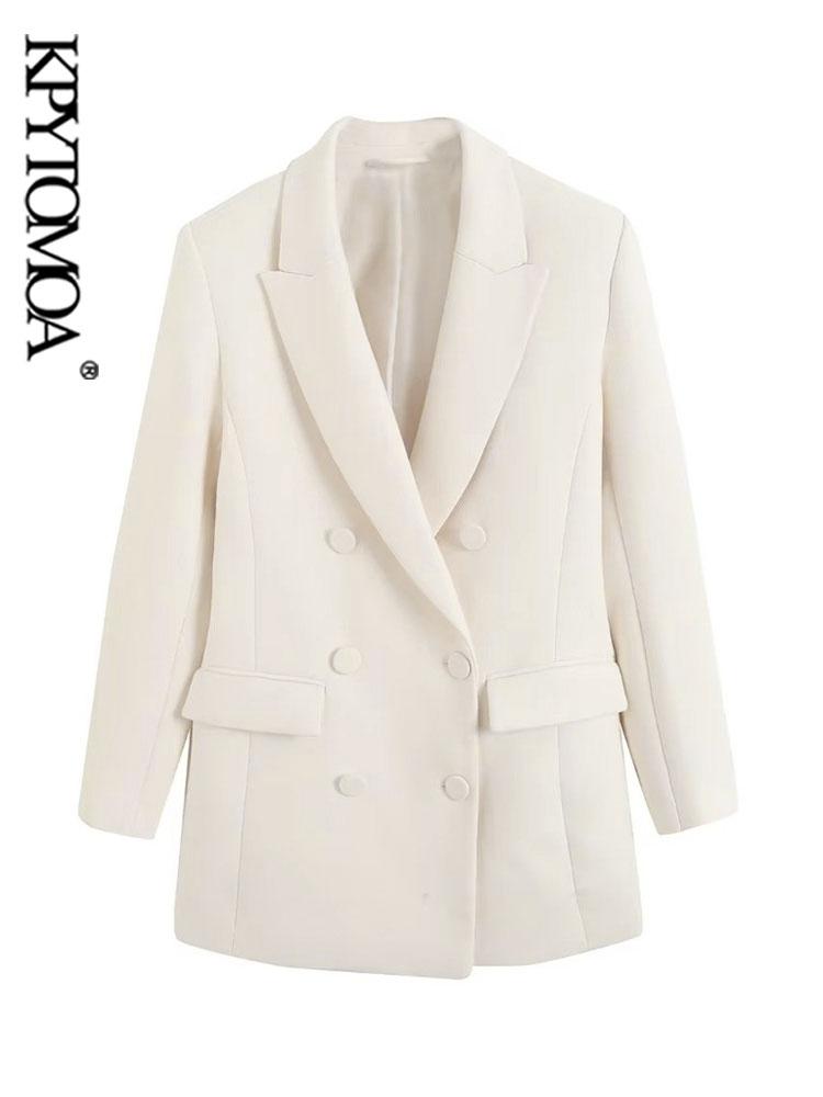 Pants KPYTOMOA Women Fashion Double Breasted Blazer Coat Vintage Long Sleeves Flap Pockets Female Outerwear Chic Vestes Femmes, Black
Pants KPYTOMOA Women Fashion Double Breasted Blazer Coat Vintage Long Sleeves Flap Pockets Female Outerwear Chic Vestes Femmes, Black