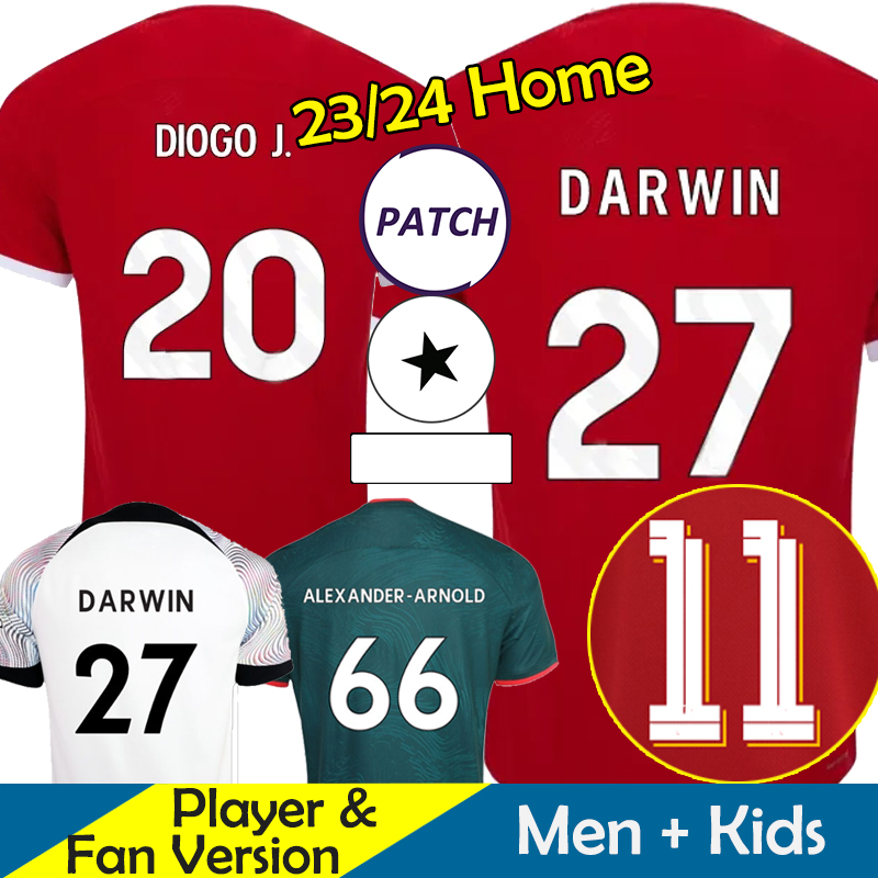 23 24 DARWIN Soccer Jerseys DIOGO Kids Kit Home Away 3rd 2023 2024 Mohamed Diogo Luis DIaz Alexander Arnold Football Shirts Tops Men Uniform CARVALHO ELLIOTT GAKPO Set, 22-23 away epl patch
23 24 DARWIN Soccer Jerseys DIOGO Kids Kit Home Away 3rd 2023 2024 Mohamed Diogo Luis DIaz Alexander Arnold Football Shirts Tops Men Uniform CARVALHO ELLIOTT GAKPO Set, 22-23 away epl patch