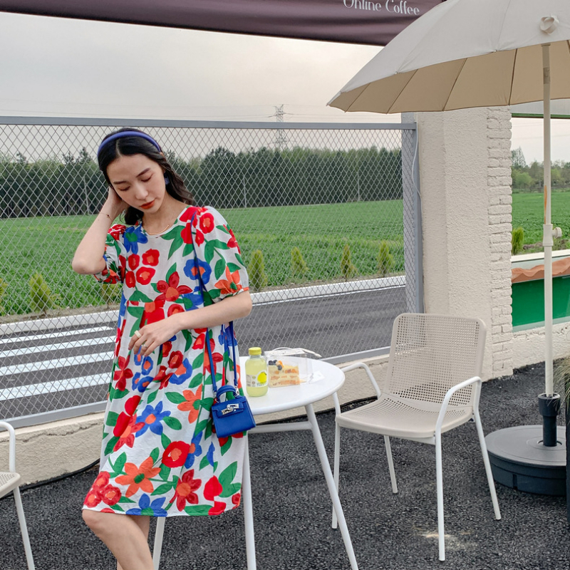 Family Matching Outfits Mother And Daughter Dress Summer Parent-Child Matching Floral Pattern Dresses For Women Clothing Baby Girls Clothes Robe 23050