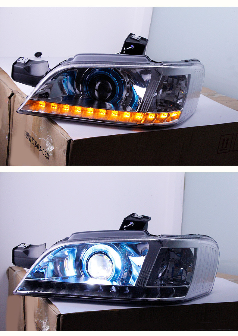 Headlight Assembly For Buick GL8 2000-2009 Car LED Lights Front Running Headlights Highlight Turn Signal Lights