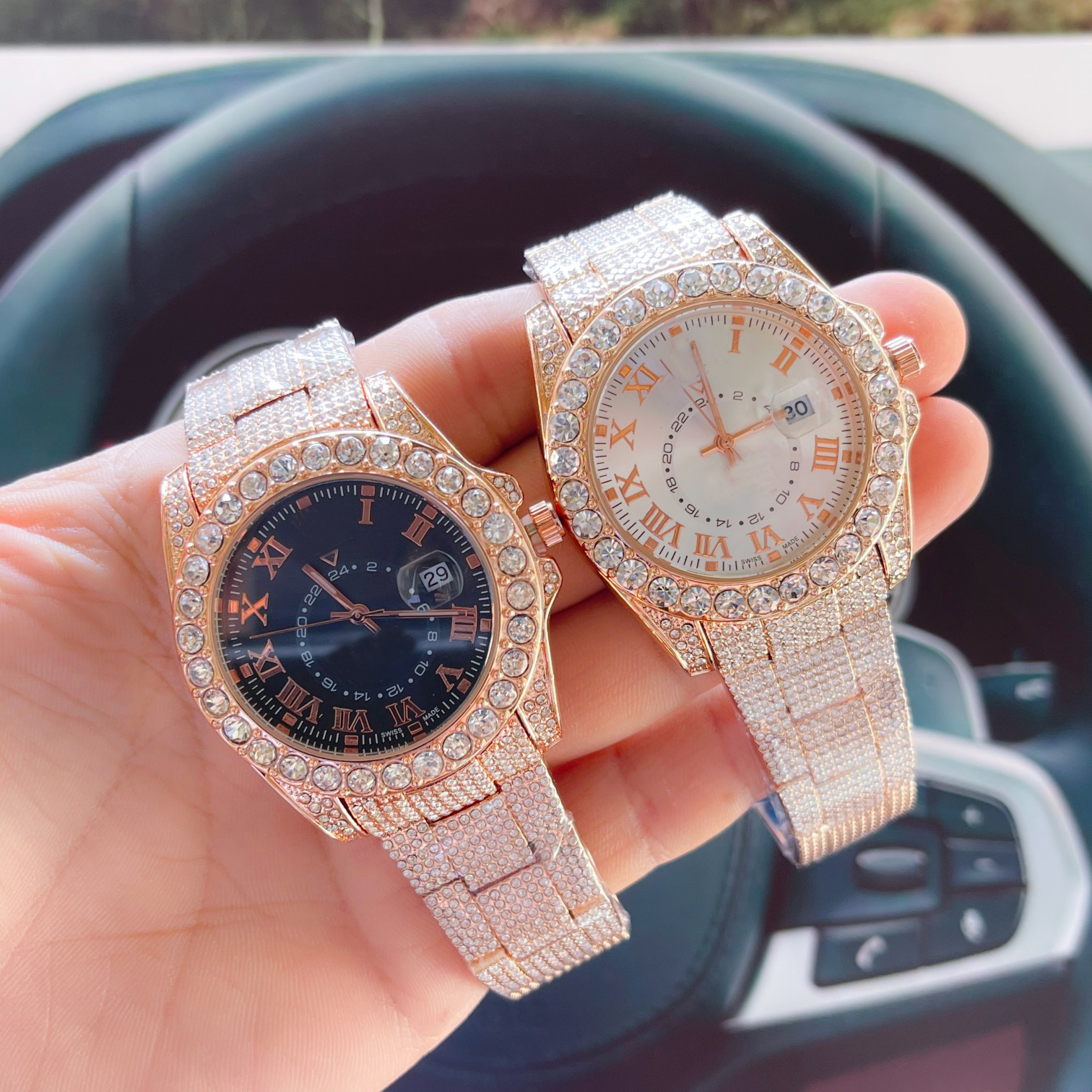 Moissanite Watch Rlexo High-quality Watch New High-end Luxury Men's Watch Quartz Watch Six-pin Calendar Waterproof Rainbow Diamond Couple Quartz, Box
Moissanite Watch Rlexo High-quality Watch New High-end Luxury Men's Watch Quartz Watch Six-pin Calendar Waterproof Rainbow Diamond Couple Quartz, Box