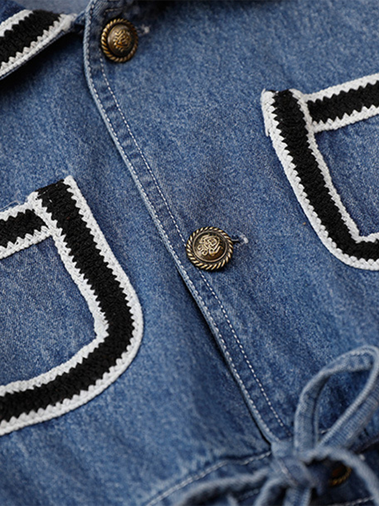 Family Matching Outfits Korean Version Parent-child Wear Mother-daughter Denim Jumpsuit Children's Denim Clothing mommy and me clothes 230506