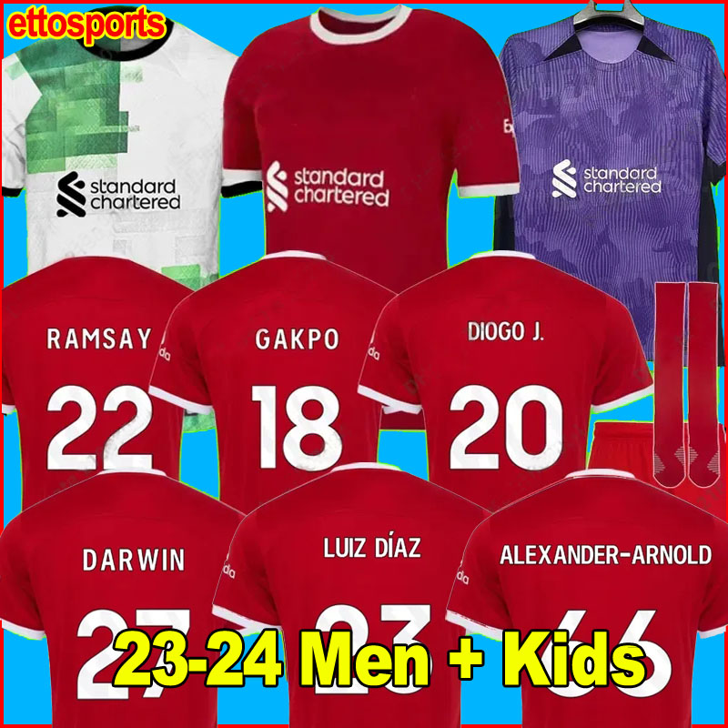 22 23 24 soccer jerseys home away 3rd third GAKPO DARWIN 2023 2024 Mohamed Diogo Luis DIaz Alexander Arnold football shirt tops men kids kit uniforms, 2022 away men kids
22 23 24 soccer jerseys home away 3rd third GAKPO DARWIN 2023 2024 Mohamed Diogo Luis DIaz Alexander Arnold football shirt tops men kids kit uniforms, 2022 away men kids