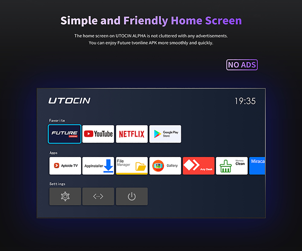 UTOCIN Alpha Android 11.0 TV Box Amlogic S905W2 2GB 16GB 2.4G 5G WiFi Bluetooth 4k AV1 Set Top Box Media Steamer Box VS XTV Box