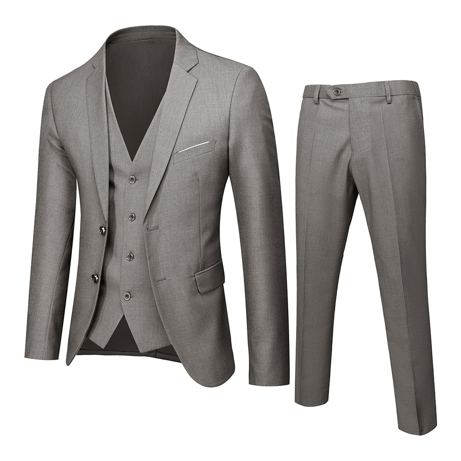 Men's Suits Blazers Male Slim Formal 3pcs Suits Men Wedding Prom Suit Tuxedo Fit Men Business Work Wear Suits Groom JacketPantsVest 230506