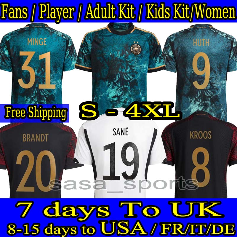 S-4XL 2023 Germanys Soccer Jerseys Fans Player version Green Blue 2023 WOMEN MEN KIDS KIT MULLER REUS Football shirts T FULLKRUG MUSIALA GNABRY 22 23 24 uniforms, 22-23 away
S-4XL 2023 Germanys Soccer Jerseys Fans Player version Green Blue 2023 WOMEN MEN KIDS KIT MULLER REUS Football shirts T FULLKRUG MUSIALA GNABRY 22 23 24 uniforms, 22-23 away