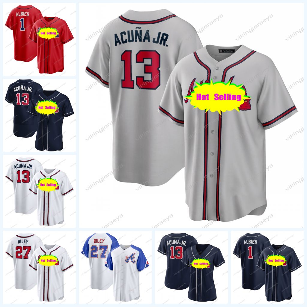 Ronald Acuna Jr. Braves Jersey Austin Riley Matt Olson Ozzie Albies Michael Harris II Ehire Adrianza Sean Murphy Travis d'Arnaud Kirby Yates Spencer Strider Jersey, Men flex base
Ronald Acuna Jr. Braves Jersey Austin Riley Matt Olson Ozzie Albies Michael Harris II Ehire Adrianza Sean Murphy Travis d'Arnaud Kirby Yates Spencer Strider Jersey, Men flex base