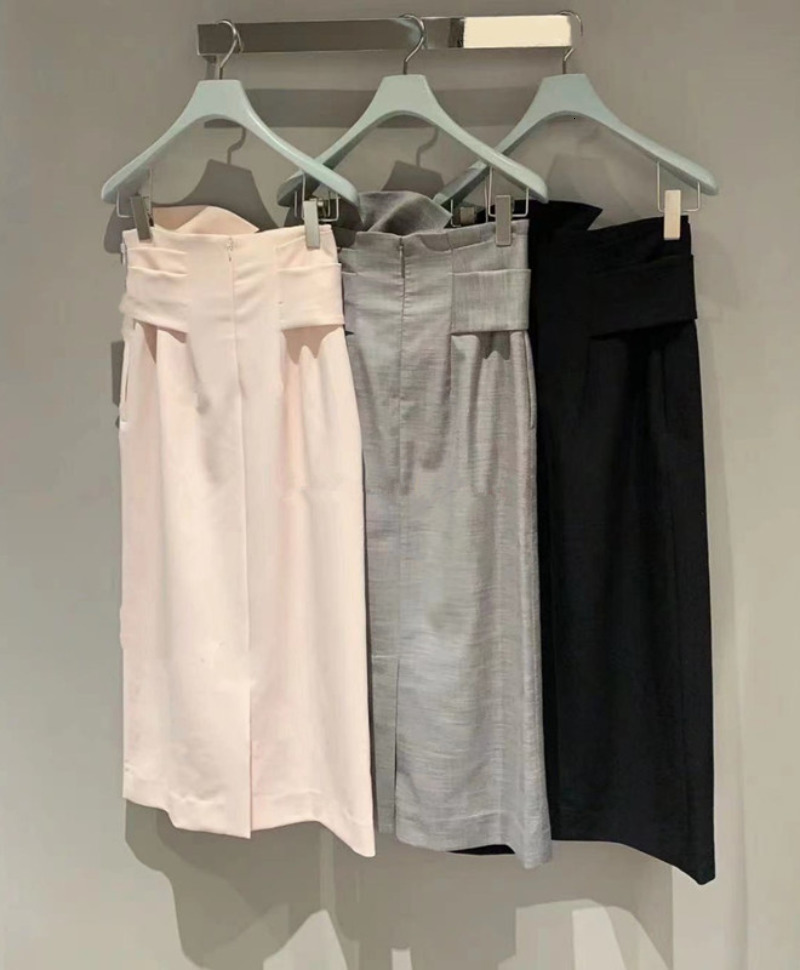 Skirts Kuzuwata Japanese Princess Kink Bandage Skirts Solid Color Slim Fit A-line Mujer Faldas Spring Half-length Temperament Jupe 230506