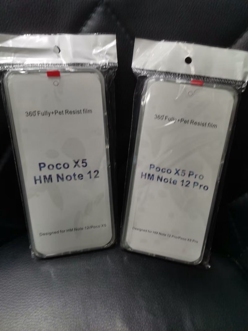 2in1 Double Sided Cases For Xiaomi 13 Pro POCOC X5 Pro Redmi 13C 12C Note 12 12S Samsung A24 5G Dual Coverage 360 Full Body Crystal Hard PC Soft TPU C
