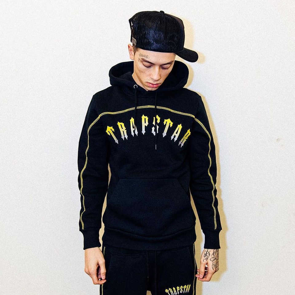 Designer Clothing Men' Sweatshirts Hoodie Street Trend Label Trapstar Gradient Embroidered Youth Loose Casual Trend Plush Sweater/pants Fashion Streetwear Tops, Shipping fee
Designer Clothing Men' Sweatshirts Hoodie Street Trend Label Trapstar Gradient Embroidered Youth Loose Casual Trend Plush Sweater/pants Fashion Streetwear Tops, Shipping fee