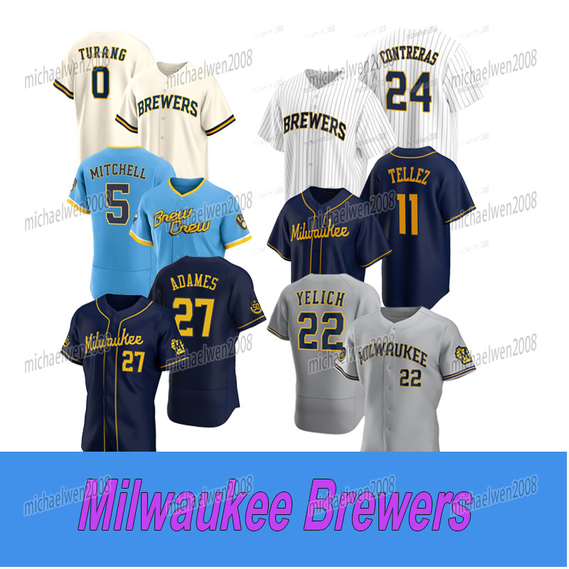 Brewers Jersey William Contreras Brice Turang Christian Yelich Corbin Burnes Willy Adames Rowdy Tellez Garrett Mitchell Luke Voit Mike Brosseau Tyson Miller, Youth cool base
Brewers Jersey William Contreras Brice Turang Christian Yelich Corbin Burnes Willy Adames Rowdy Tellez Garrett Mitchell Luke Voit Mike Brosseau Tyson Miller, Youth cool base