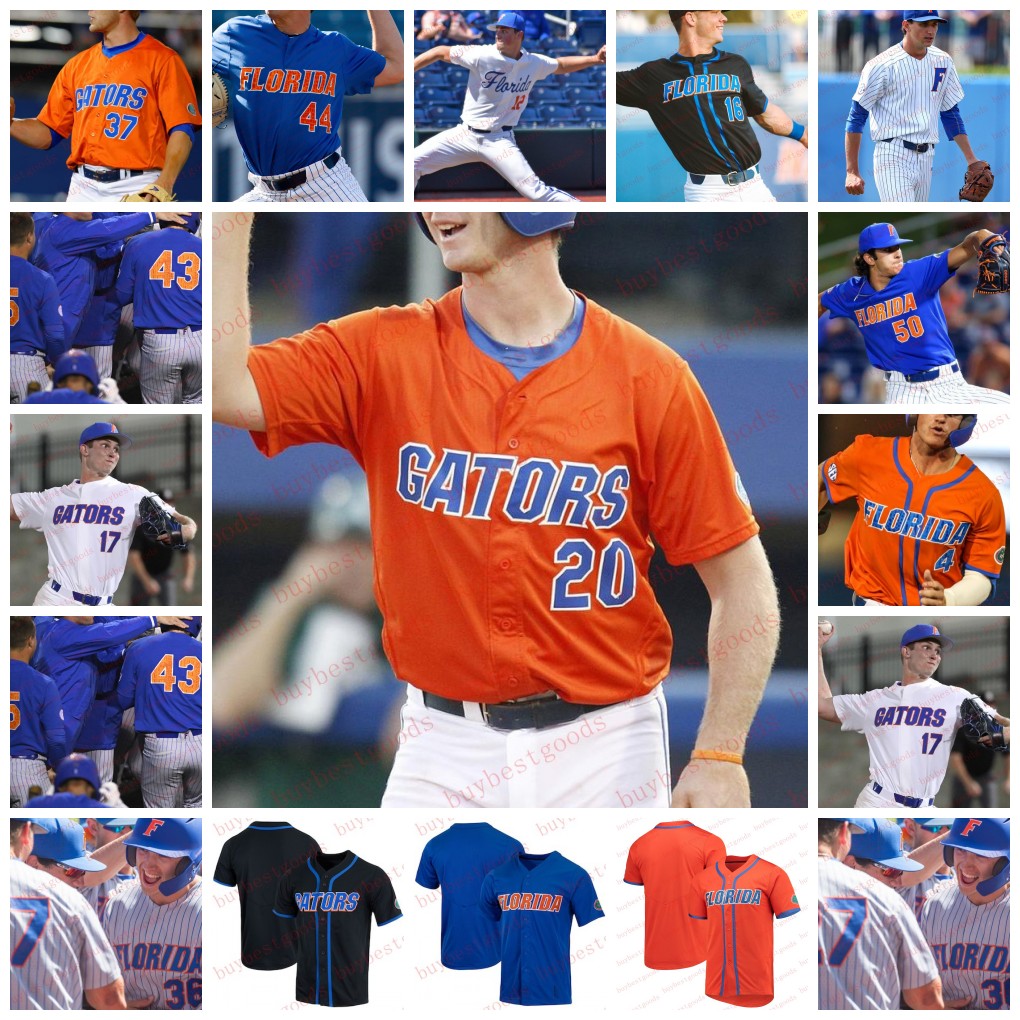 Custom Florida Gators NCAA College Baseball Jersey Pete Alonso Harrison Bader Jacob Young Butler Nathan Hickey Josh Rivera Christia Jerseys Stitched