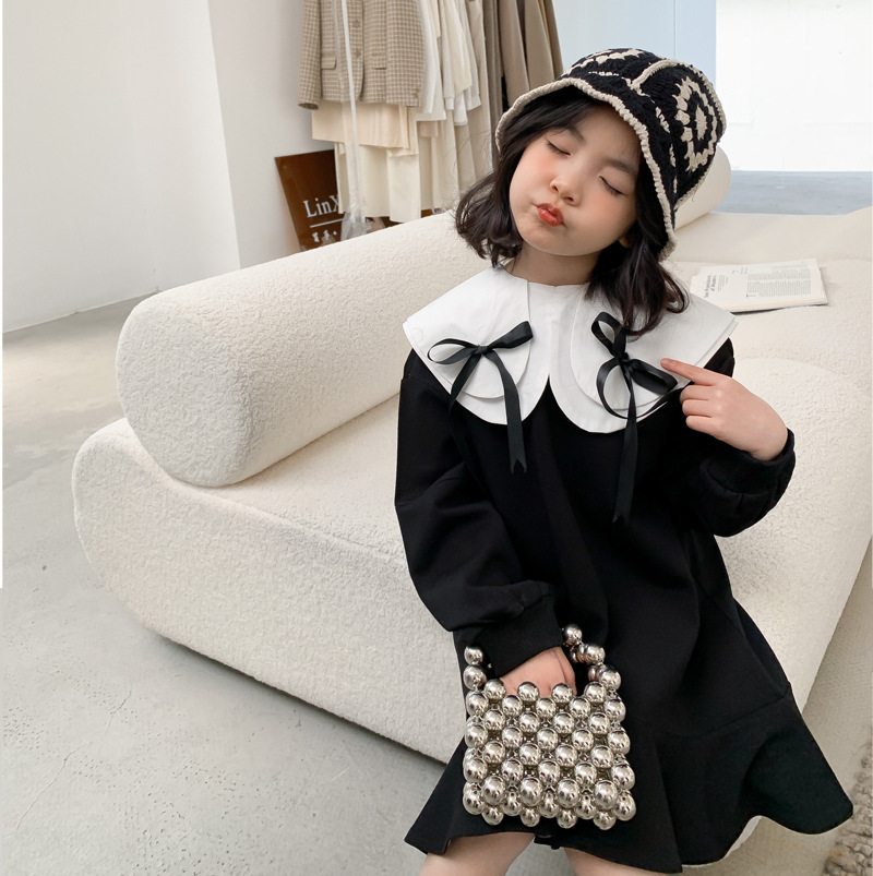 Family Matching Outfits Family Mom And Daughter Dress Goth Girls Dresses For Women Spring Autumn Parent-Child Matching Clothes Mother Kids Clothing 23