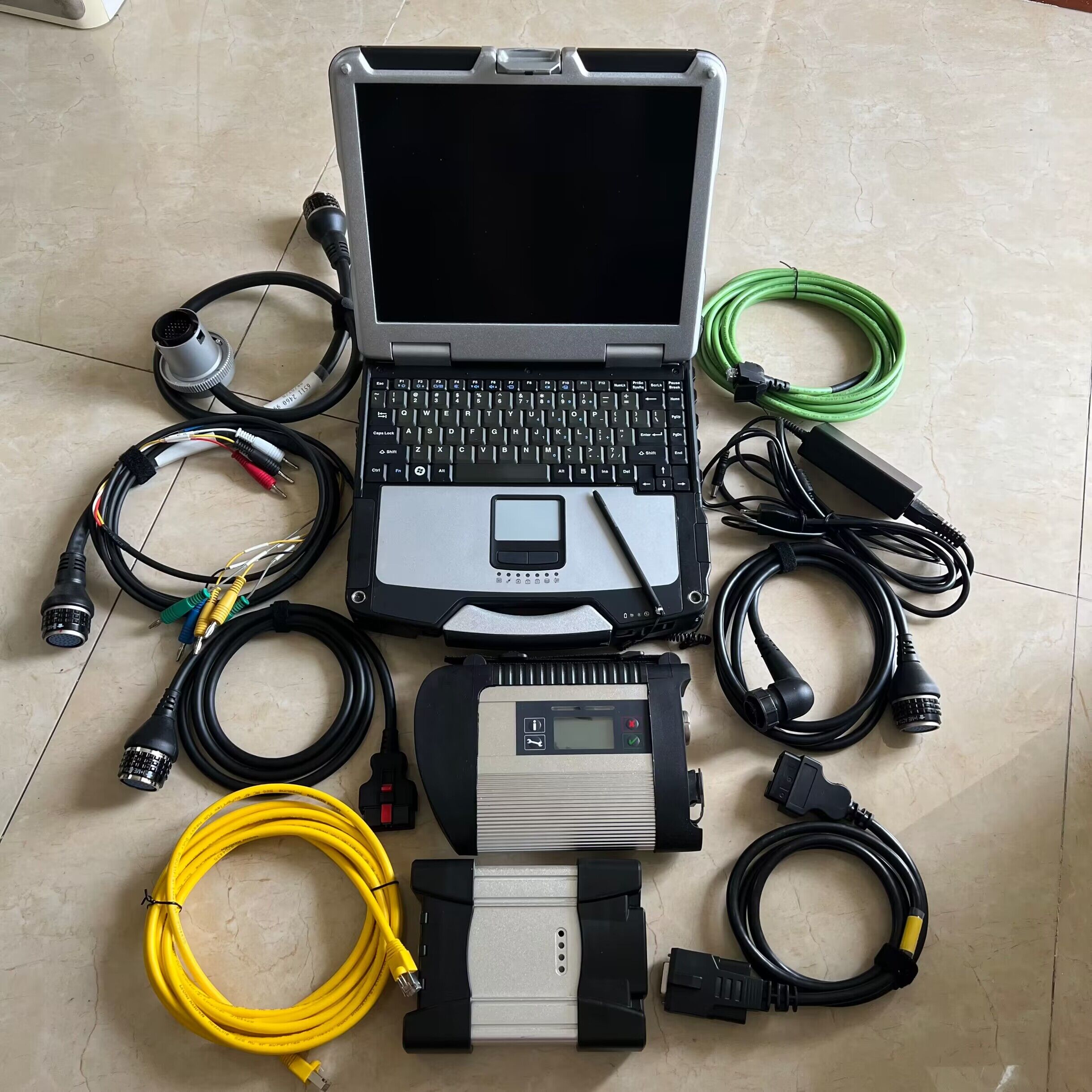 2in1 Diagnostic Tool For BMW ICOM Next+ for Benz SD Connect C4 + 2tb hdd ssd SWs Installed Well CF31 Toughbook Ready Use